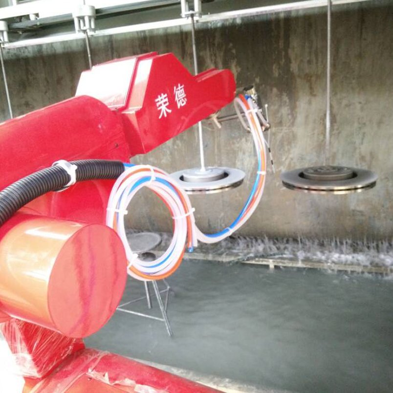 Automotive Brake Disc Painting Line Curing Oven Automotive Parts Spray Painting Robot